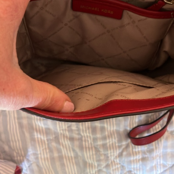 Michael Kors Scarlet Leather Backpack with Gold Hardware main image 5